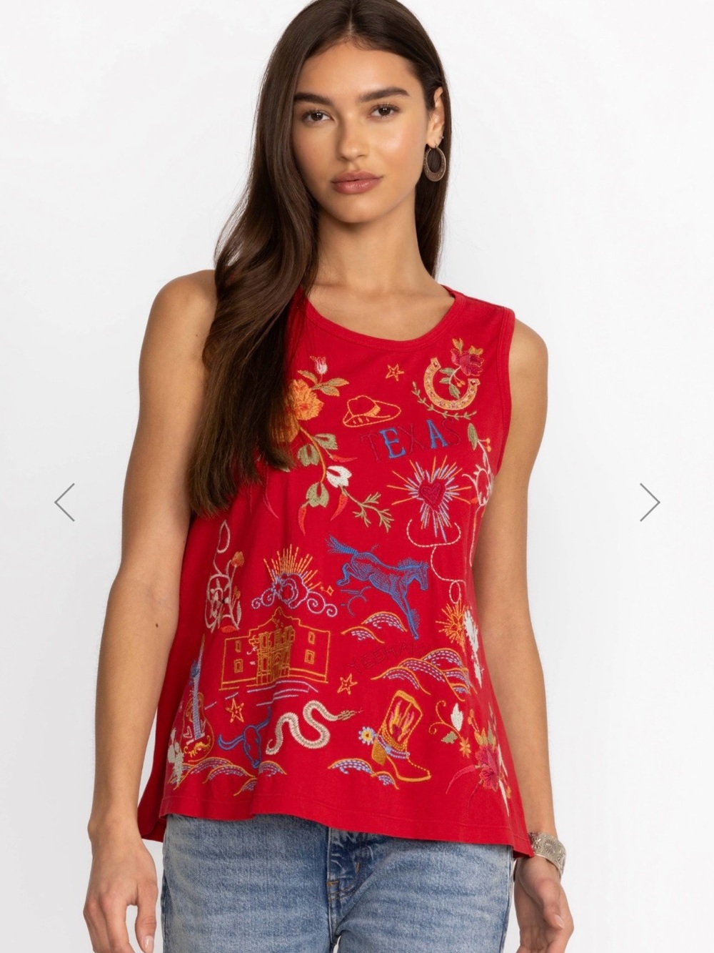 Johnny Was Embroidered Tank